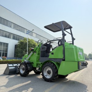 Mini Backhoe <strong>Loader</strong> <strong>4</strong> Wheel Drive High Speed Indoor Tool Carrier with Telescopic <strong>Bucket</strong> - Product Image 6