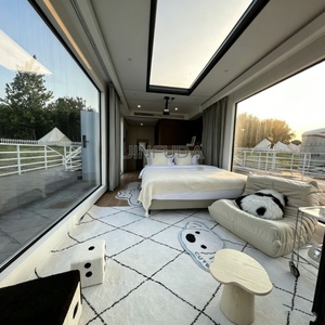 Cabaña Prefabricada de Acero Personalizable, Estilo Cápsula Espacial Moderna, <span class=keywords><strong>con</strong></span> Sala de Estar y Cocina para Campamentos - Product Image 3