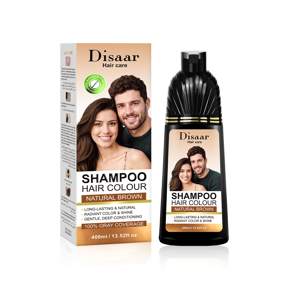 Shampooing Colorant Argan et Kératine (Brun Naturel)