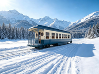 Tramway touristique classique avec fenêtre panoramique pour le tourisme, carrosserie climatisée pour visites en train