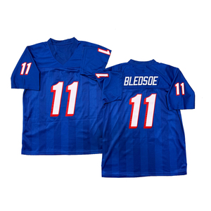 Maillot <span class=keywords><strong>de</strong></span> rugby vintage pour homme, style cousu, Bledsoe <span class=keywords><strong>Tom</strong></span> Brady Ty Law Curtis Martin Rodney Harrison Tedy Bruschi S - 3XL - Product Image 2
