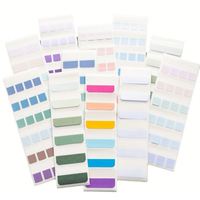 Bloc-notes adhésifs personnalisés avec impression de bordure colorée pour le bureau ou les séparateurs d'index promotionnels