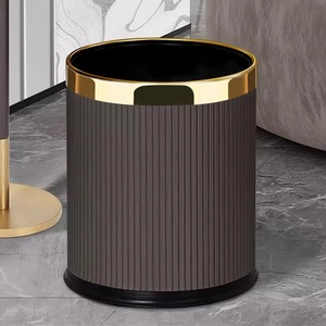 Hai lớp mở Top PP nhựa da 10L văn phòng nhà trang trí sắt trashcan lidless rác <span class=keywords><strong>bin</strong></span> cho chất thải giấy giỏ - Product Image 6