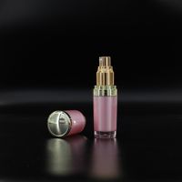 Flacon pompe airless double couche en PS acrylique 15 ml, distributeur de parfum et de crème, emballage personnalisé pour soins de la peau, directement de l'usine