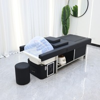 Lit de shampooing électrique thaïlandais haut de gamme, pédicure, spa capillaire thaïlandais avec massage, dossier relevable, spa capillaire avec lit de massage