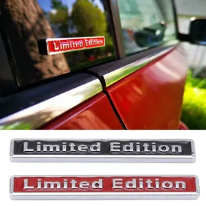 אוניברסלי 3d מתכת מוגבלת מהדורה לוגו מדבקות מכונית מדבקות סמל אוטומטי עבור toyota nissan tesla bmw אביזרים לרכב 6.5x1cm