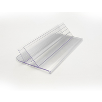 Huasso YZ-19 PVC Transparent Facile à Installer Clip de Fixation pour Panneau d'Affichage Support d'Étiquette de Prix Fournitures de Supermarché Carte 1000mm