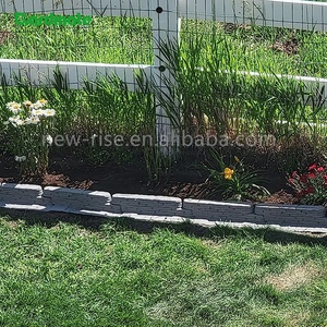 Lot de 8 bordures de pelouse en <span class=keywords><strong>ardoise</strong></span> naturelle empilées, sans finition, décoratives, <span class=keywords><strong>pour</strong></span> jardins, patios, allées, pelouses - Product Image 4