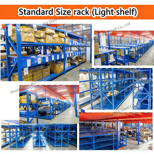 Étagère de rangement empilable en acier laminé à froid à 4 niveaux, de capacité moyenne, réglable, pour entrepôt et <span class=keywords><strong>garage</strong></span> - Product Image 2
