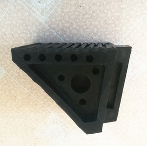 Durable Black Natural Rubber <b>Wheel</b> Chock Triangle Shape for Cars a Must-Have for Vehicle Safety - Product Image 1