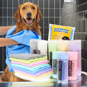 <b>Clean</b> Cham Dog Drying Shammy Towel Non-Woven Fabric Super Absorbent For Dogs Bathroom Use All Seasons - Product Image 2