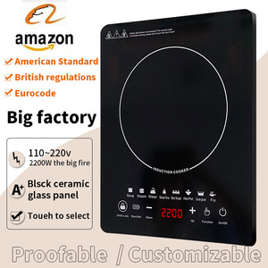 Placa de Inducción Portátil con Temporizador, Control Táctil, 2000W, Placa de Inducción Individual para el Hogar - Product Image 6