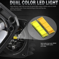 Mini projecteur de moto auxiliaire à LED 30W pour la conduite d'un camion, pick-up, lumière de travail en aluminium