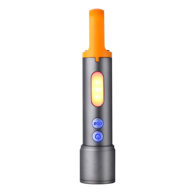 LED White Laser with Side Lights, Rechargeable Multi-function Camping Aluminum Alloy Telescopic Zoom Mini Flashlight