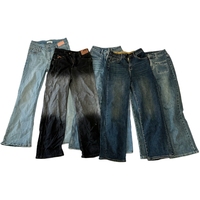 Vente directe d'usine, jeans larges pour femmes, styles de mode mixtes d'occasion, vente en gros en vrac pour la revente