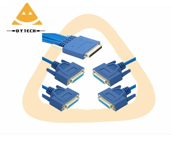 Cisc0 CAB-HD4-232FC VHDCI 68 Male to 4 DB25 Female  Cable