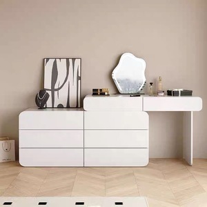 Tocador todo en uno estilo crema <span class=keywords><strong>Dipu</strong></span>, gabinete de almacenamiento para dormitorio, subsidiado por el Gobierno, Luxurypopula, accesible, madera duradera - Product Image 2