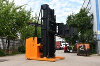 Gerbeur à palettes VNA 1,5 tonne à trois voies, moteur AC, chariot à tourelle pour allées très étroites, gerbeur trilatéral, certifié CE, hydraulique latéral