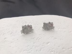 Nuovi <span class=keywords><strong>Orecchini</strong></span> a Forma di Gatto Placcati Oro con Zirconi, Gioielli Cartoon Animali, Dolci <span class=keywords><strong>Orecchini</strong></span> a Forma di Gattino <span class=keywords><strong>per</strong></span> Ragazze - Product Image 5