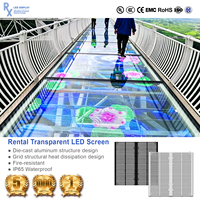Écran LED transparent RX P3.91-7.81 IP65, écran en maille de verre, lisible en plein soleil, panneau publicitaire LED, hôtel, hall, fenêtres