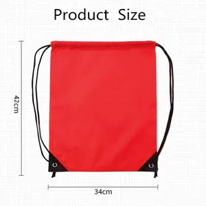High Quality Custom Logo Size Color Polyester Drawstring Bag Sport Drawstring <b>Backpack</b> for Travel Storage - Product Image 5