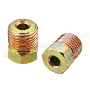 Tuyau en spirale de 7,62 m (25 pieds) en cuivre nickelé de 3/16 po de diamètre extérieur pour freinage, anti-rouille, avec 16 écrous de raccordement - Product Image 6