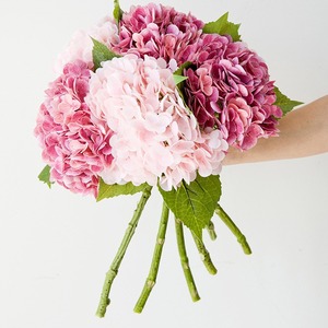 Flores de Hortensia Artificiales Haiyi de 30cm-100cm, Decoración para el Hogar de Seda - Product Image 4