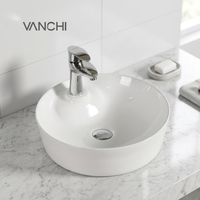 Évier de comptoir en céramique, lavabo de luxe, lavabo en porcelaine blanche, evier d'art upc pour salles de bains