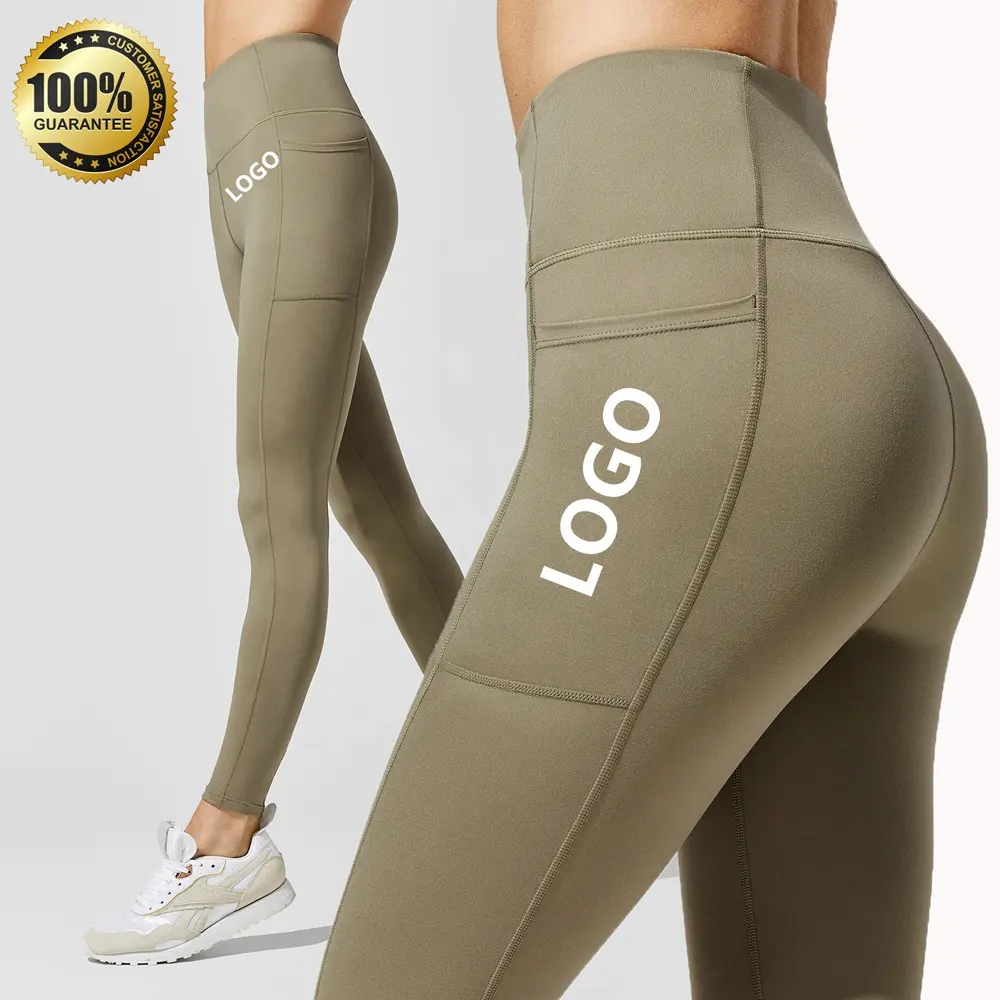 Custom Gedrukt Compressie Plus Size Hoge Taille Trainer Workout Sport Gym Fitness Scrunch Butt Yoga Gestapeld Vrouwen Leggings