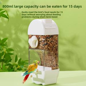 Nouveau mangeoire à perroquet en plastique Transparent à motif solide avec fixation à vis pour accrocher perruche inséparable alimentation fournitures pour oiseaux - Product Image 3