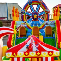 Château gonflable pour enfants, combo de jeux gonflables, respectueux de l'environnement, PVC 0,55 mm, 4 m x 6 m x 4 m, capacité de 12 enfants, équipement de jeu extérieur