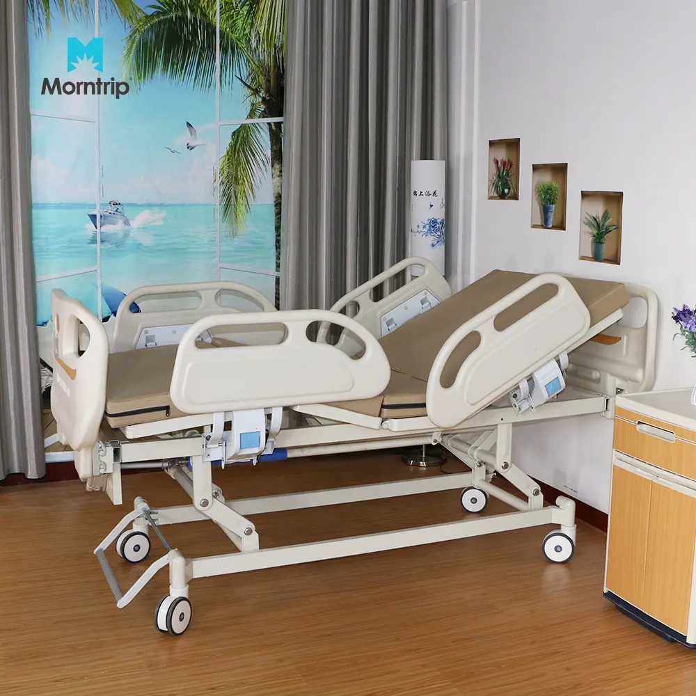 Manivelle automatique de clinique de soins à domicile, lit électrique à 3 fonctions avec matelas de lit, pour hôpitaux médical, nouveauté 2021