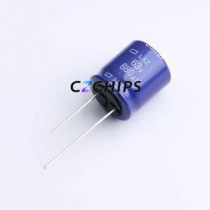 Condensador Electrolítico de Aluminio de Orificio Pasante ELXZ630ELL681MM20S, Orificio Pasante, D18xL20mm 680uF 20% 63V 2.29A-100kHz - Product Image 1