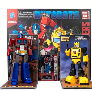 YOLOPARK <span class=keywords><strong>Transformers</strong></span> G1 <span class=keywords><strong>Optimus</strong></span> <span class=keywords><strong>Prime</strong></span> & Bumblebee Set, figurine de collection de 16 cm, modèle en métal, jouet pour les fans et les enfants - Product Image 1