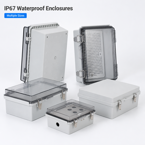Boîte électrique robuste en polycarbonate IP66, boîtier de jonction étanche NEMA 4X avec loquets en acier inoxydable 304 - Product Image 4