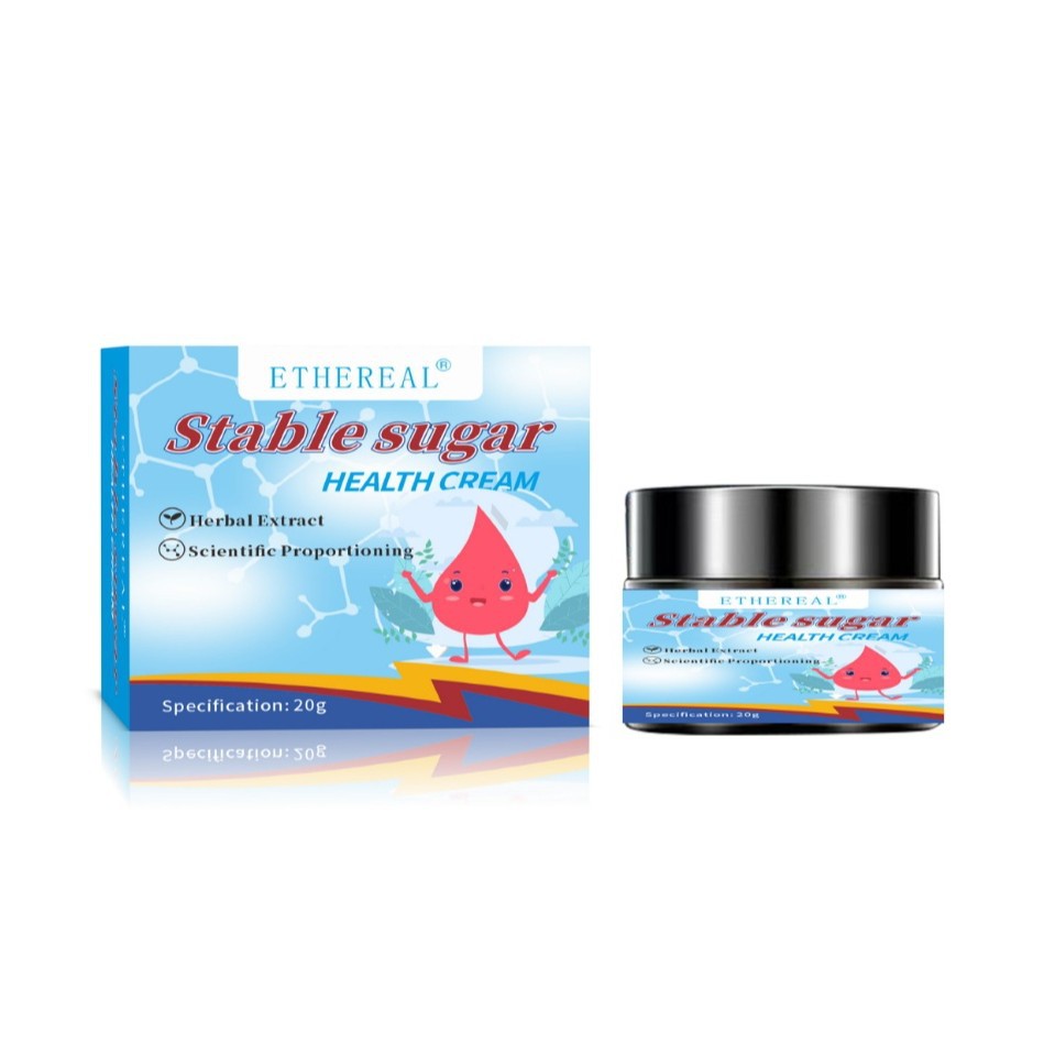 Stable Sugar Ointment Control Acupoint Blood Glucose Health Care Herbal Cream for Body Use