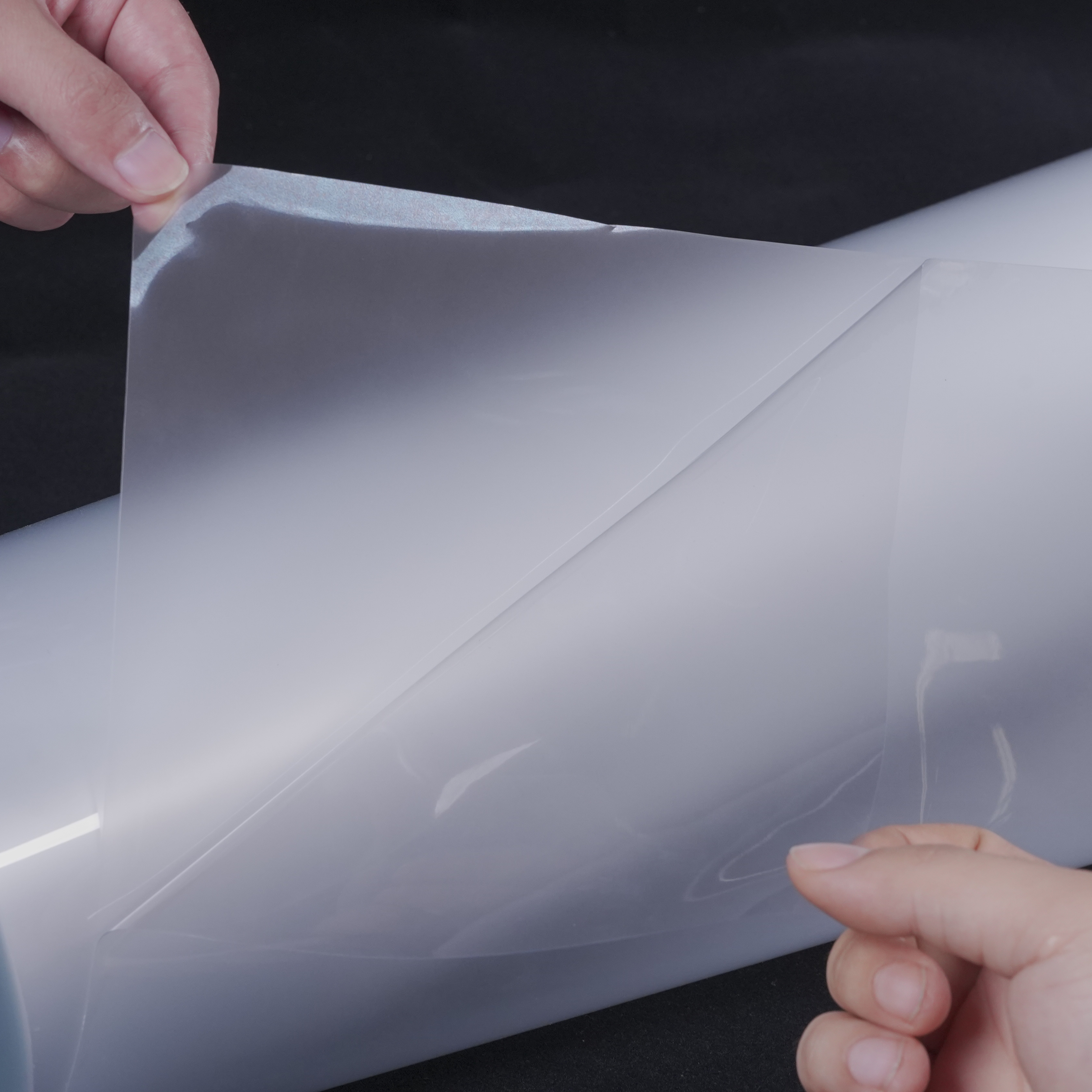 Clear Self Adhesive PVC Film 100/120 Micron Glossy for Signage and Digital Printing