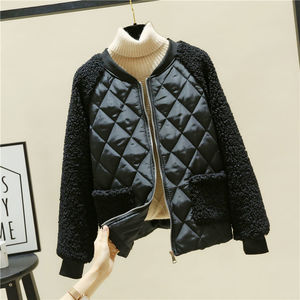 Giacca corta imbottita in cotone Patchwork da <span class=keywords><strong>donna</strong></span> autunno e <span class=keywords><strong>inverno</strong></span> cappotto imbottito piccolo <span class=keywords><strong>abbigliamento</strong></span> <span class=keywords><strong>donna</strong></span> all'ingrosso - Product Image 3