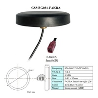 Antenne cellulaire GSM 3G multibande à gain élevé, omnidirectionnelle, à montage par vis, pour utilisation en extérieur, étanche, GPRS GSM 3G