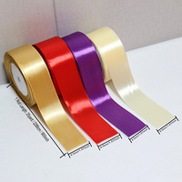 Pita Poliester Cetak Letterpress Warna Solid Motif Bunga Mawar Gaya Anime Lebar 25 yard 1,57 inci untuk DIY, Pembungkus Pernikahan, dan Hiasan