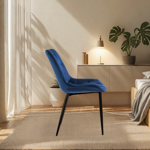 Ghế giải trí sang trọng màu xanh nhung thích hợp cho ăn uống trong nhà hàng nhà bếp quán cà phê & khu vực giải trí trong nhà - Product Image 6