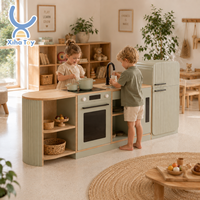 Cocina de Juguete de Madera Estilo Australiano para Niños, Juego de Imitación de Cocina, Muebles de Juguete para Guardería, Jardín de Infancia, Preescolar y Hogar