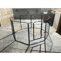 Clôture pliable en fil d'acier pour chien et chat, grand stylo en métal, escrime pour chiot, parc pour animaux de compagnie, course libre pour animaux de compagnie