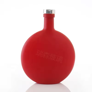 <span class=keywords><strong>Botella</strong></span> <span class=keywords><strong>de</strong></span> Vidrio Transparente Plana <span class=keywords><strong>de</strong></span> 750 ml al por Mayor, <span class=keywords><strong>Botella</strong></span> <span class=keywords><strong>de</strong></span> Licor, Ron y <span class=keywords><strong>Whisky</strong></span> con Forma Única, en Colores Negro, Blanco, Rojo y <span class=keywords><strong>Azul</strong></span> - Product Image 2