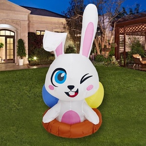 بيع بالتجزئة ديكور عيد الفصح كبير جودة عالية جزر أرنب نفخ نموذج ديكور عيد الفصح - Product Image 3