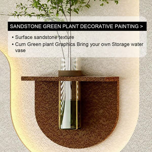 Decorazione Casa Pop Art 3D, <span class=keywords><strong>Albero</strong></span> Artificiale in Pietra Arenaria con Taglio UV, Arte Murale LED Fatta a Mano, Dipinto di Natura Morta - Product Image 4