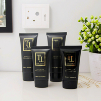 Tube noir souple personnalisé ABL pour lotion crème solaire et nettoyant pour le visage emballage cosmétique et impression produit plastique à presser