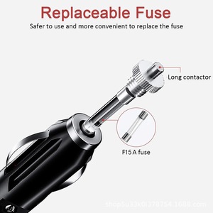 Car Cigarette Lighter <b>Plug</b> <b>12V</b> With Bullet Terminals Automotive Connector Red Plastic Accessory - Product Image 3