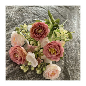 Ramo de Flores Artificiales de Seda Suzume Ii de 34 cm, Decoración para Bodas y Hogar, Accesorios para Exteriores - Product Image 5