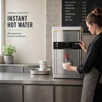 Chauffe-eau numérique à commande micro-ordinateur en acier inoxydable pour hôtels, restaurants et cantines